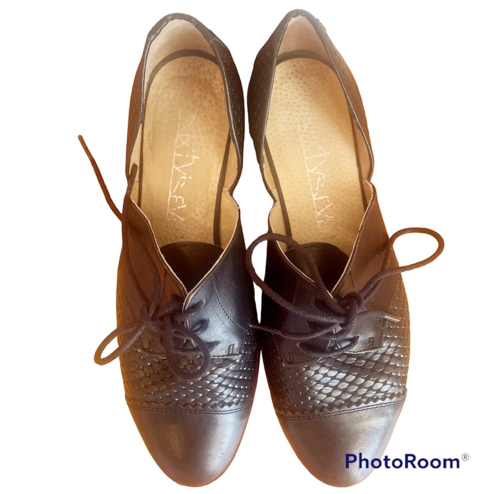 Anthropologie Sixtyseven Black Oxford Loafer Shoes